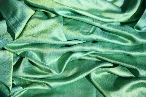 a green silk
