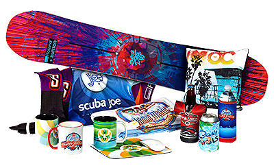 vibrant sublimation printing on different products