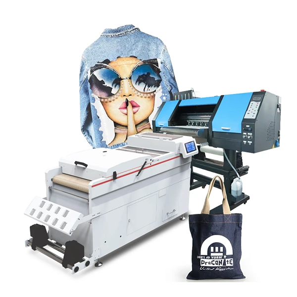 DTF printer with some products