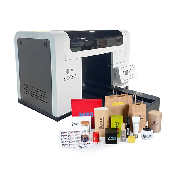 UV DTF printer with some products