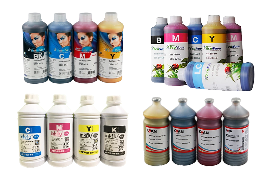 piles of sublimation ink