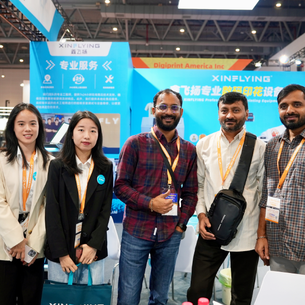 Showcasing our latest Direct to Film printing technology at a global industry exhibition.