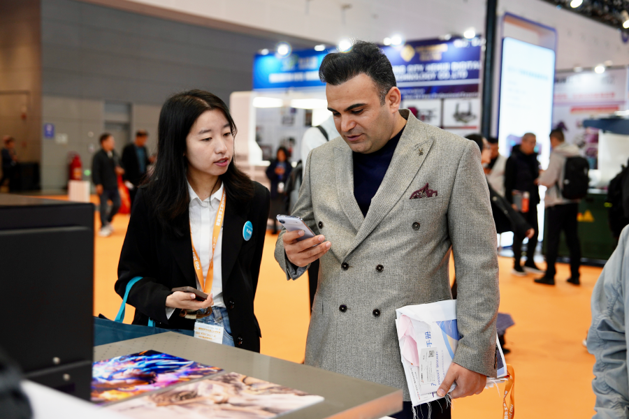 Xinflying DTF printer at industrial exhibition