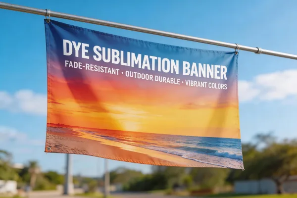 Сублімацыя чарніла вырабляе якасныя адбіткі, прыдатныя для знакаў, банеры, плакаты, і адлюстроўвае, І ў памяшканні, і на адкрытым паветры.